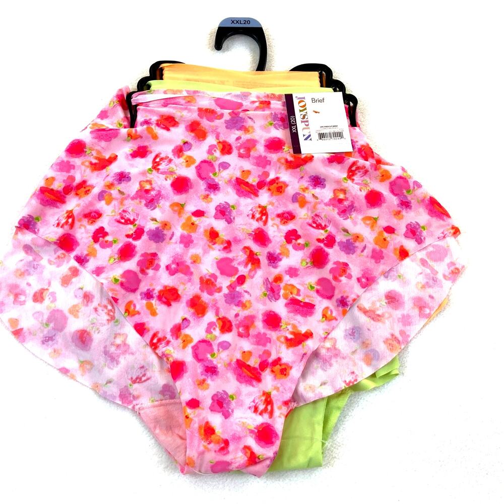 Panties Joyspun Briefs 3/PK Assorted Colors Size 2XL/20 NWT